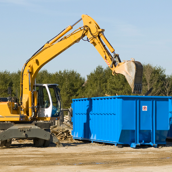 how does a residential dumpster rental service work in Ellington